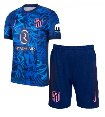 Atletico Madrid Tercera Equipación Niños 2024-25 Manga Corta (+ Pantalones cortos)